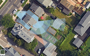 BlueGlobe Technologies camera security surveillance Residential building under video surveillance, smart home, generative AI
